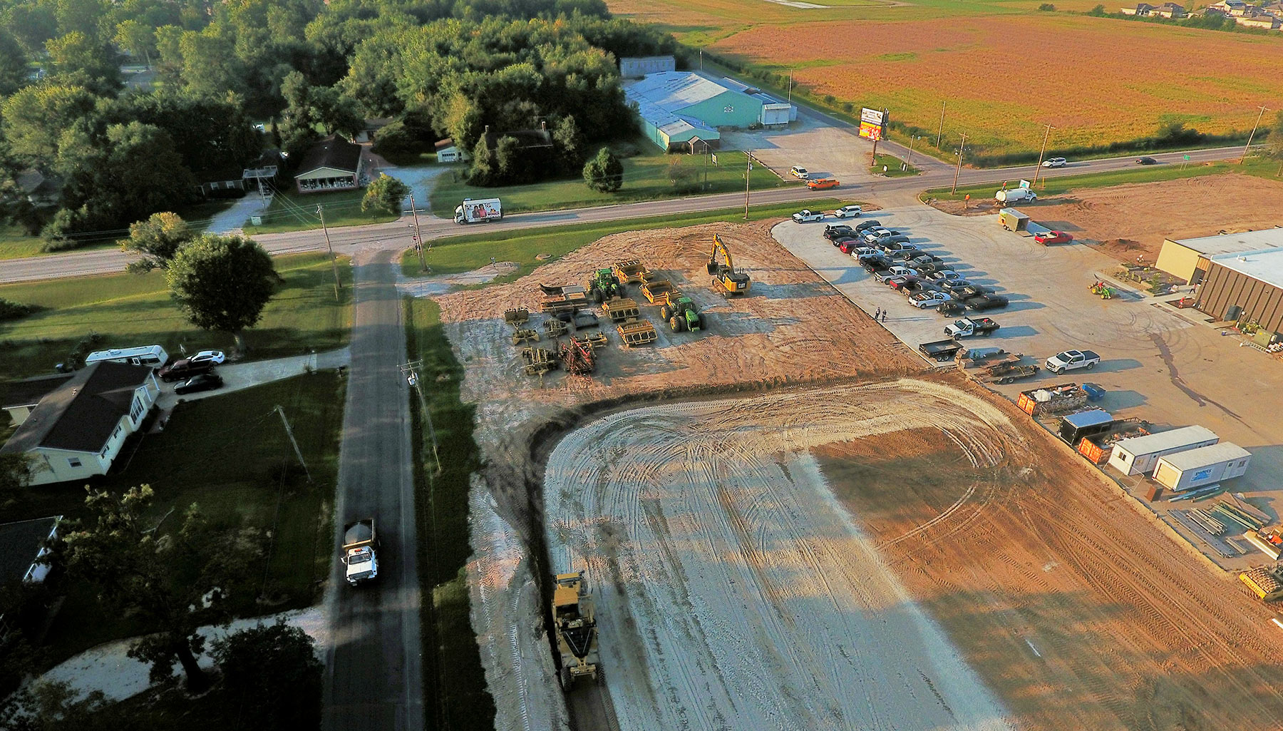 Aerial View of Shores Builders Facility in Centralia, IL