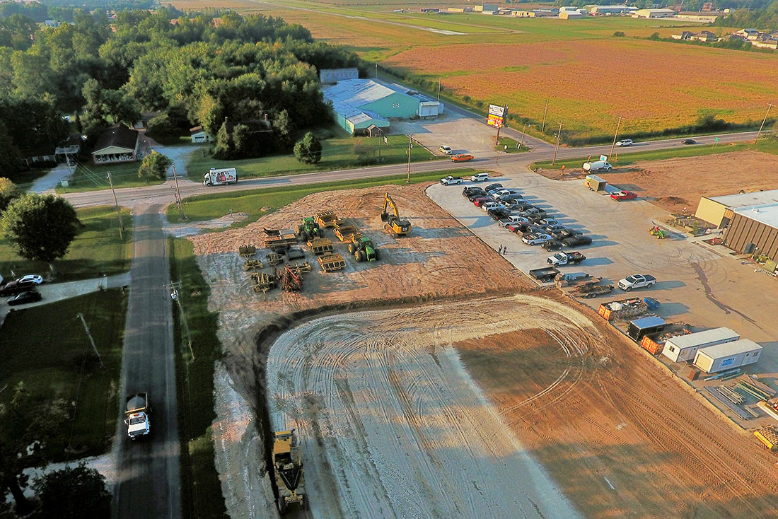 Aerial Shot of construction site